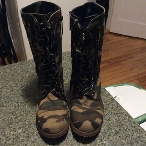 Camo Combat Boots